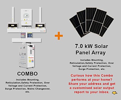 5.0 kW SUNSYNK Hybrid - FREEDOM WON Combo, c/w 15.0 kWh Lithium Battery