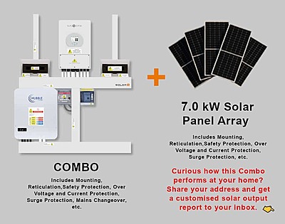 5.0 kW SUNSYNK Hybrid - HUBBLE Combo, c/w 5.12 kWh Lithium Battery