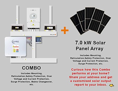 5.0 kW SUNSYNK Hybrid - HUBBLE Combo, c/w 10.0 kWh Lithium Battery