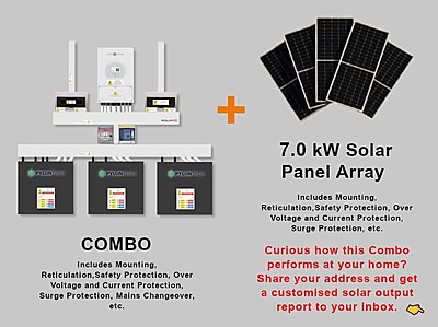 5.0 kW SUNSYNK Hybrid - PYLONTECH Combo, c/w 3x 3.5 kWh Lithium Batteries