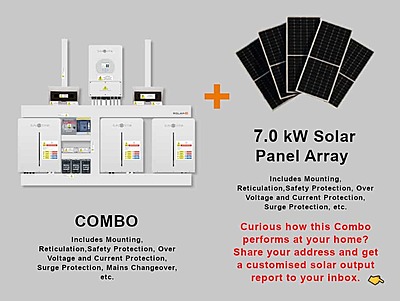 5.0 kW SUNSYNK Hybrid - SUNSYNK Combo, c/w 3 x 5.32 G kWh Lithium Batteries