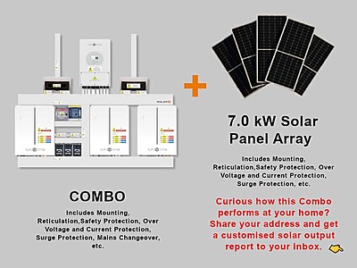 5.0 kW SUNSYNK Hybrid - SUNSYNK Combo, c/w 3 x 5.32 W kWh Lithium Batteries