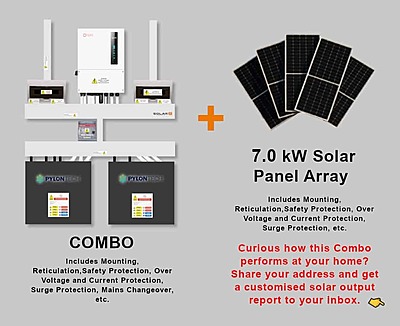 6.0 kW SOLIS S6 Hybrid - PYLONTECH Combo, c/w 2x 4.8 kWh Lithium Batteries