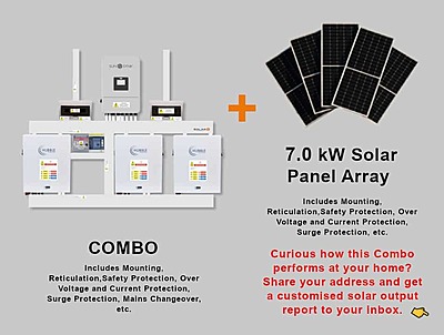 8.0 kW SUNSYNK Hybrid - HUBBLE Combo, c/w 3x 5.5 kWh Lithium Batteries