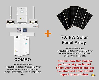 16.0 kW SUNSYNK Hybrid - FREEDOM WON Combo, c/w 20 kWh Floor Standing Lithium Battery