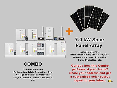 16.0 kW SUNSYNK Hybrid - SUNSYNK Combo, c/w 7 x 5.32 G kWh Lithium Batteries
