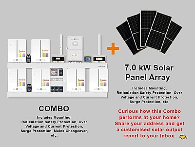 16.0 kW SUNSYNK Hybrid - SUNSYNK Combo, c/w 6 x 5.32 W kWh Lithium Batteries