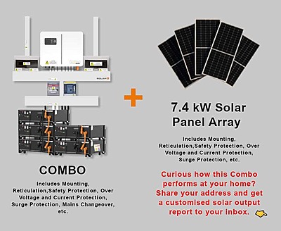 6.0 kW SUNSYNK Hybrid - SUNSYNK Combo, c/w 2 x 5.32 G kWh Lithium Batteries