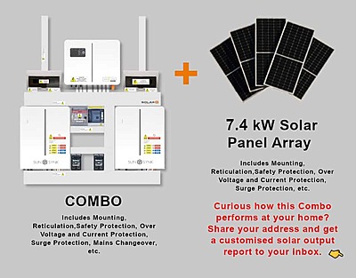 6.0 kW SUNSYNK Hybrid - SUNSYNK Combo, c/w 2 x 5.32 W kWh Lithium Batteries