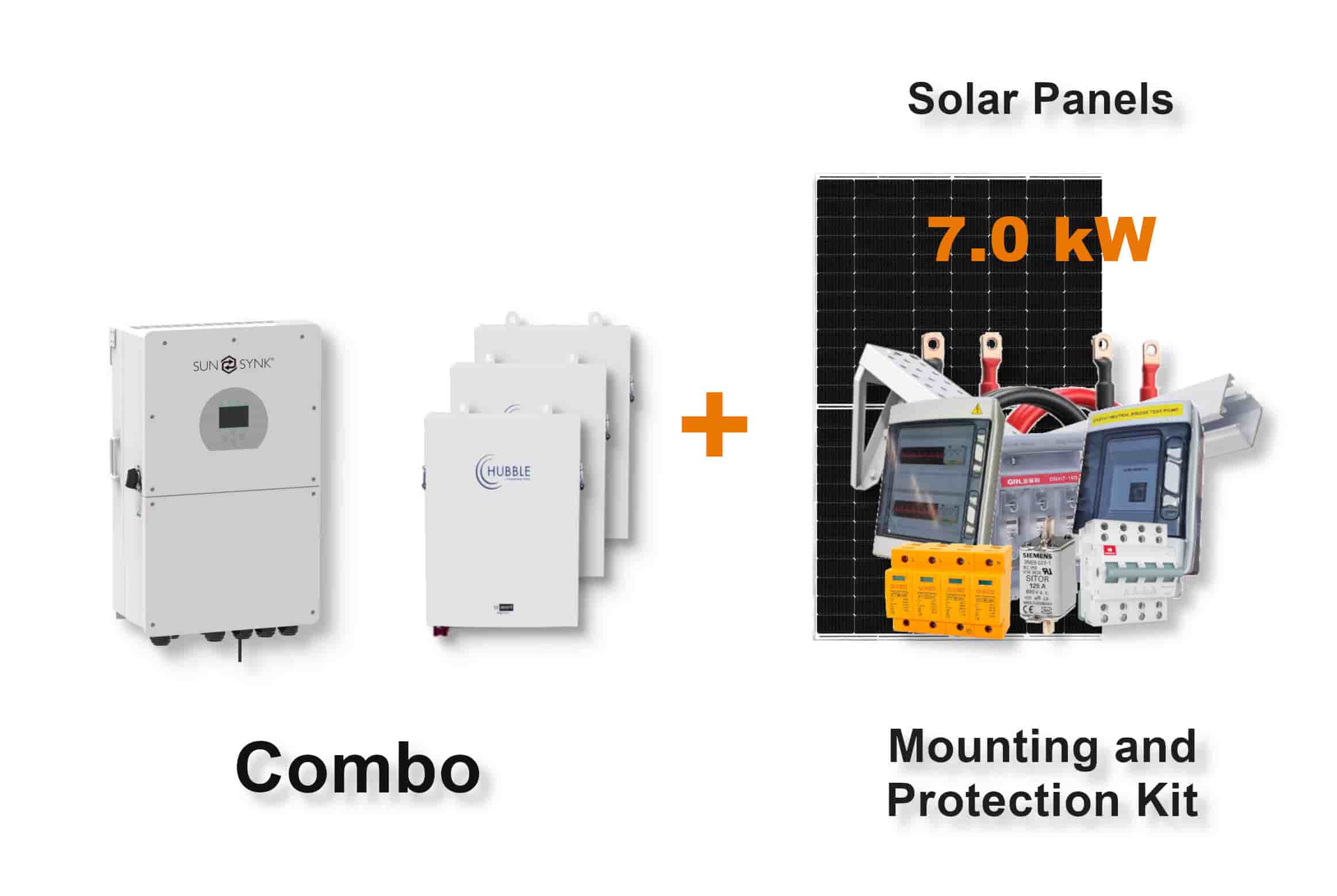 16.0 kW SUNSYNK Hybrid - HUBBLE Combo, c/w 3x 5.5 kWh Lithium Batteries 16.0 kW SUNSYNK Hybrid - HUBBLE Combo, c/w 3x 5.5 kWh Lithium Batteries