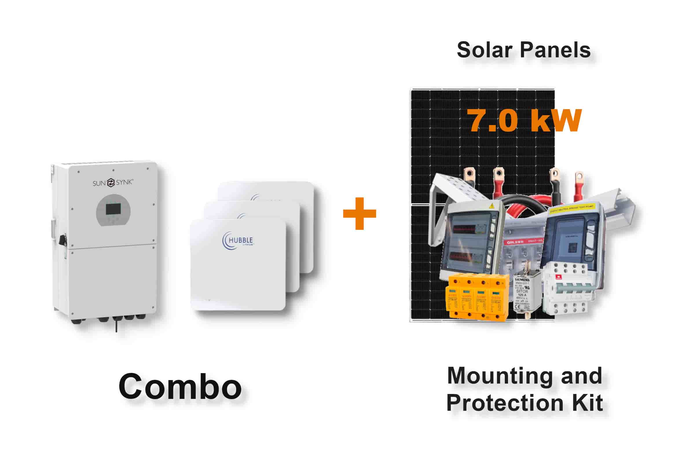 16.0 kW SUNSYNK Hybrid - HUBBLE Combo, c/w 3x 10.0 kWh Lithium Batteries 16.0 kW SUNSYNK Hybrid - HUBBLE Combo, c/w 3x 10.0 kWh Lithium Batteries