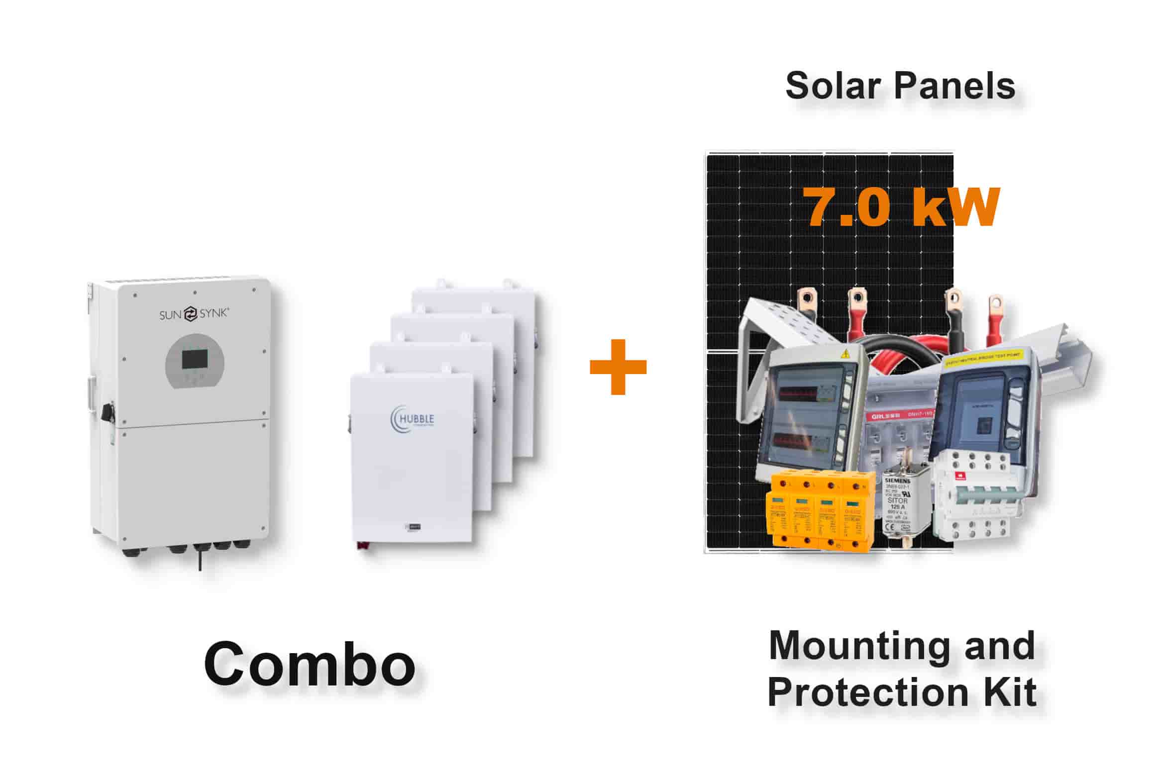 16.0 kW SUNSYNK Hybrid - HUBBLE Combo, c/w 4x 5.5 kWh Lithium Batteries 16.0 kW SUNSYNK Hybrid - HUBBLE Combo, c/w 4x 5.5 kWh Lithium Batteries