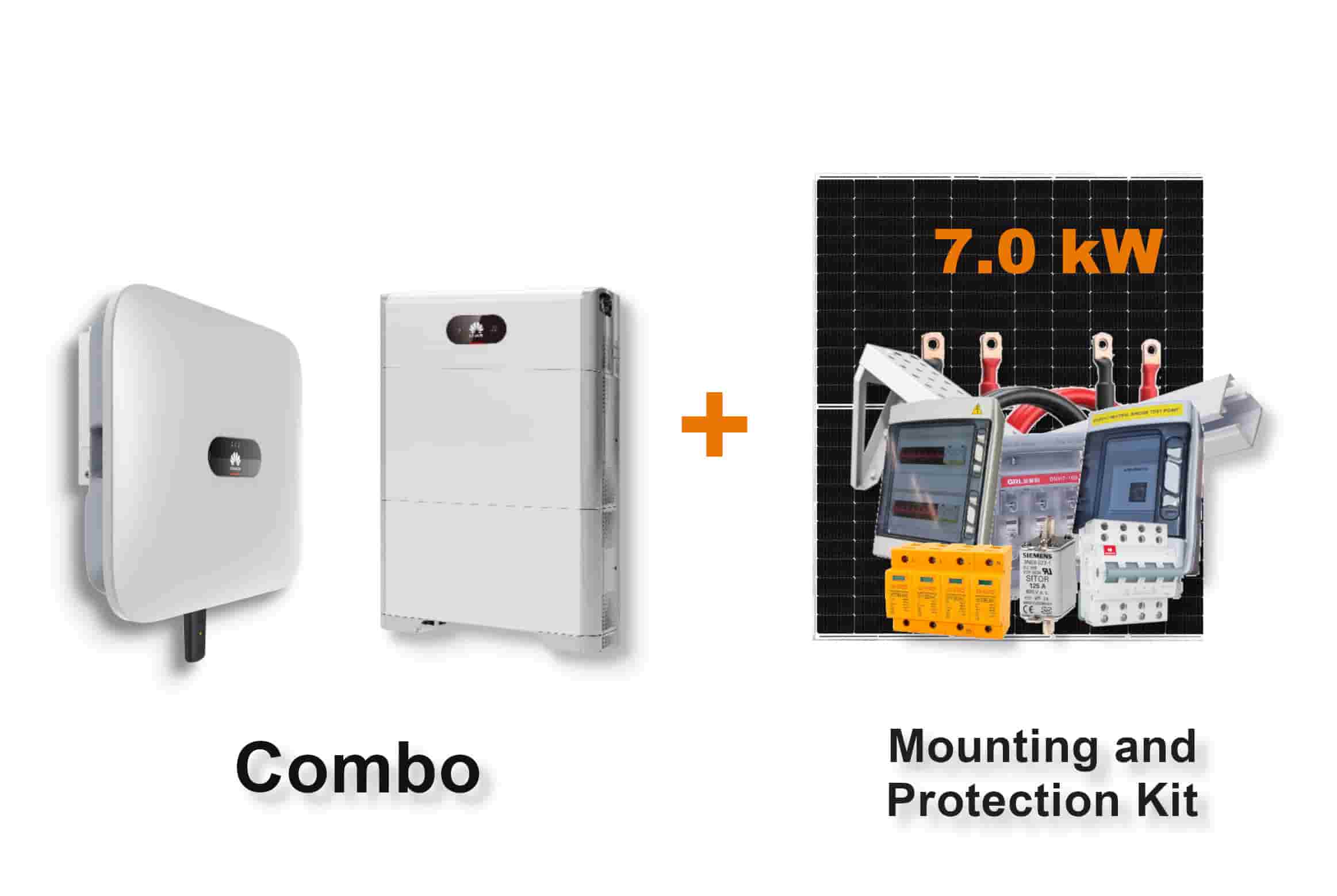 6.0 kW HUAWEI Fusion Solar 3-Phase Combo, c/w 10 kWh Floor Standing Lithium Battery