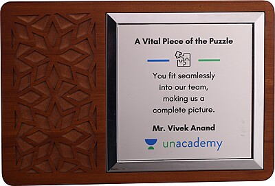 UNACADEMY CUSTOM CUTOUT TROPHY