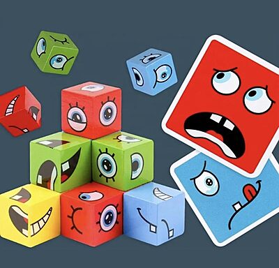 Amazkart Face Changing Cube Building Blocks Puzzle