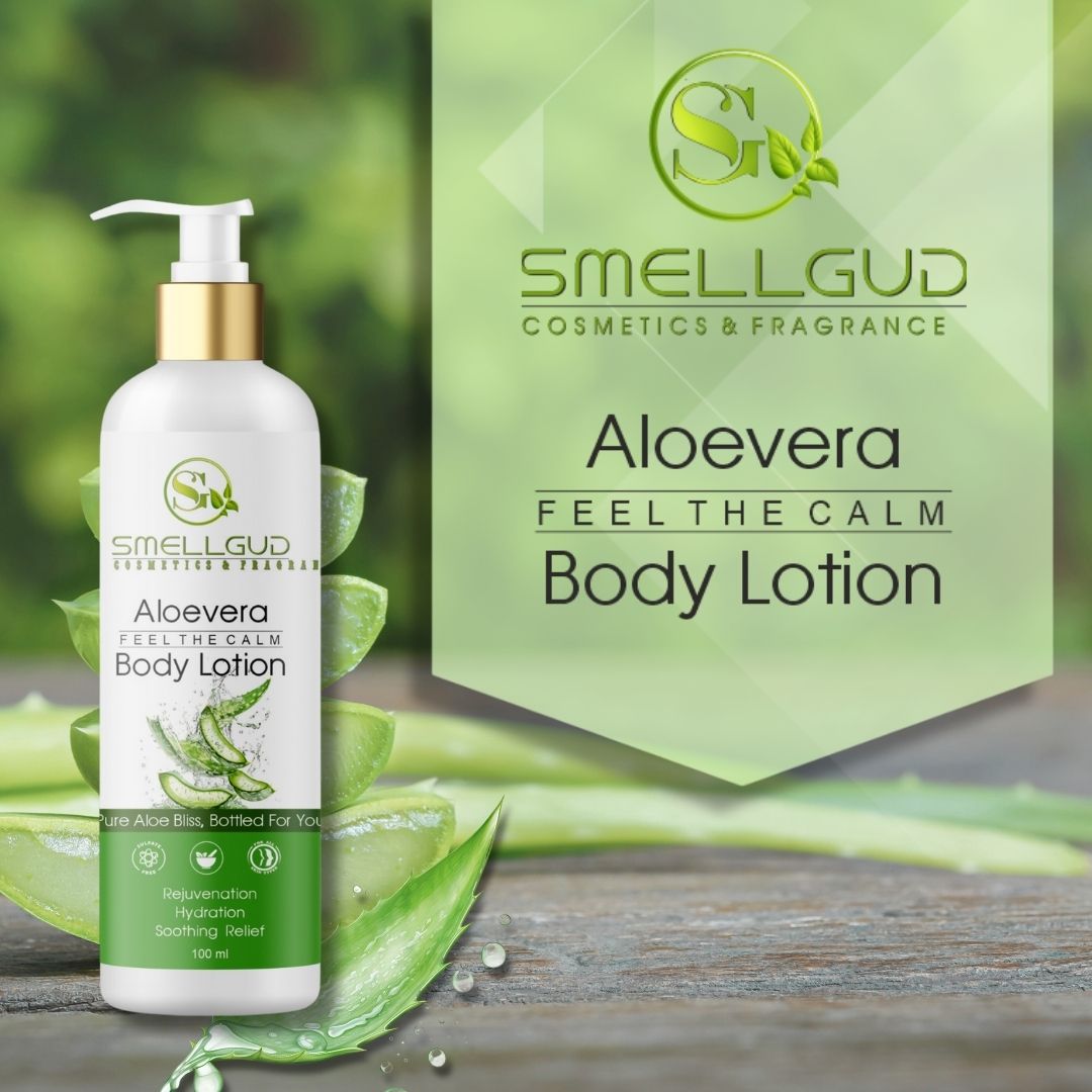Alovera Lotion with Aloe Vera & Vitamin E, Intense Moisturising Formula, Hydrates, Lightens Blemishes and Makes Skin Soft and Healthy, Non-Greasy, 100 ml