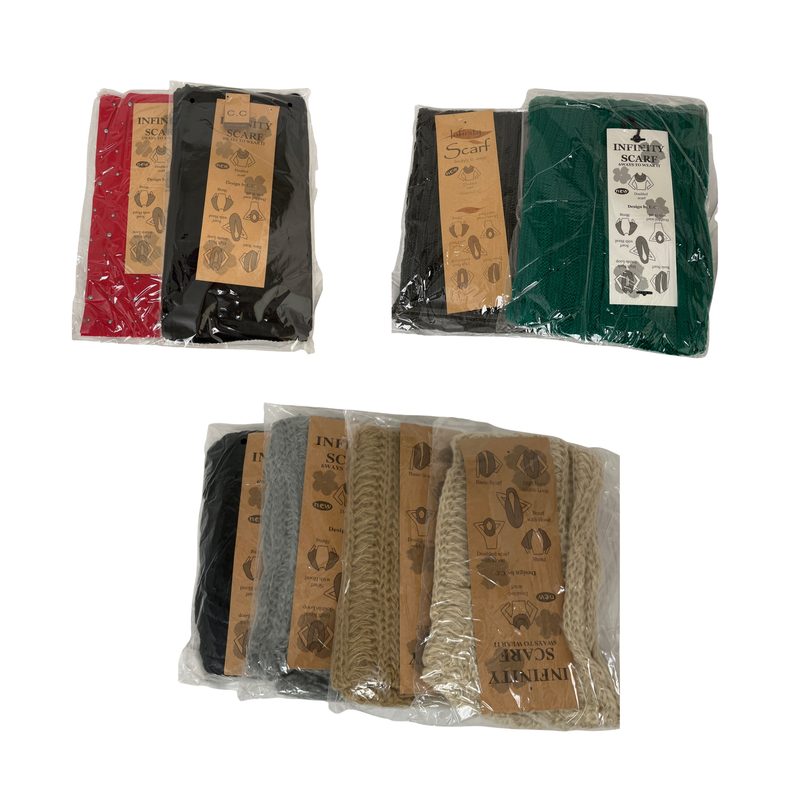 CC Beanies Scarves Bundle - 600 Winter Accessories Pallet- New w/ Tags - Retail $15 | $1.00 Each