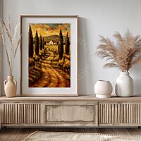 Cape Dutch Farmhouse Klein Karoo Canvas Print | UNFRAMED PRINT