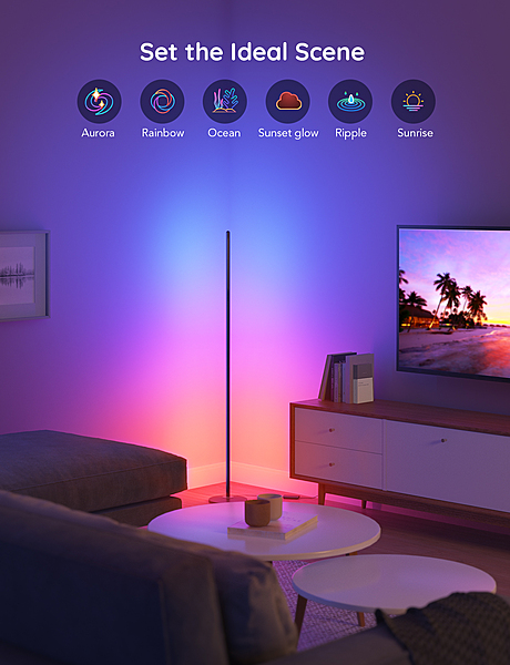 Govee RGBICW Smart Corner Floor Lamp