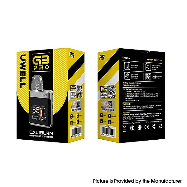 Uwell Caliburn G3 Pro Koko Luxury Gold Vape Kit Original - Hachi Tobacco Dubai UAE