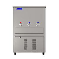 Blue Star CW150150-3t water cooler with two taps and indicator lights for hot and cold water. Blue Star CW150150-3t water cooler with two taps and indicator lights for hot and cold water.