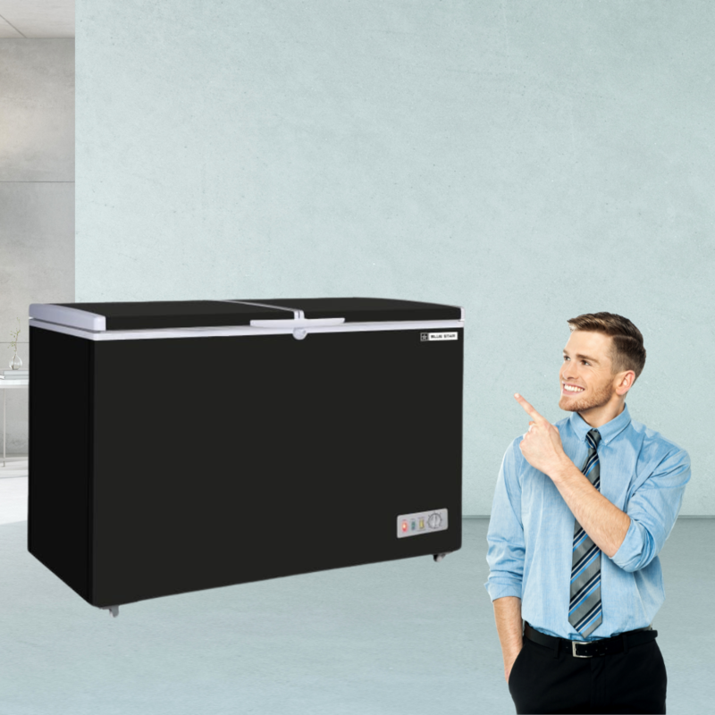 Shop Online Blue star Cooler and Deep Freezer 275 Litre-CHFK275DGS-Black at Me shop