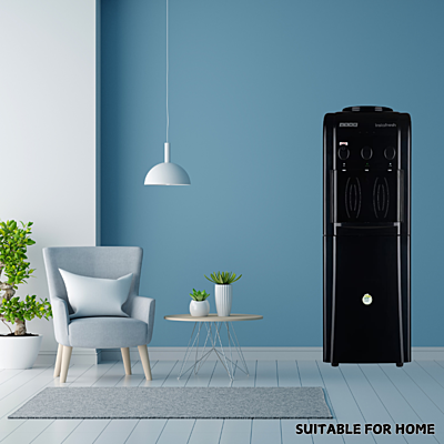 Suitable for Home: Usha Instafresh Free Standing Cold Water Dispenser(Jet Black).