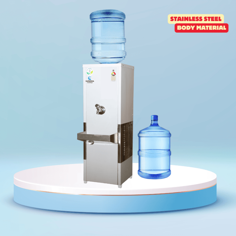 Stainless steel water cooler, Climatrol Cool Star model SS Series-SS8/15BC.