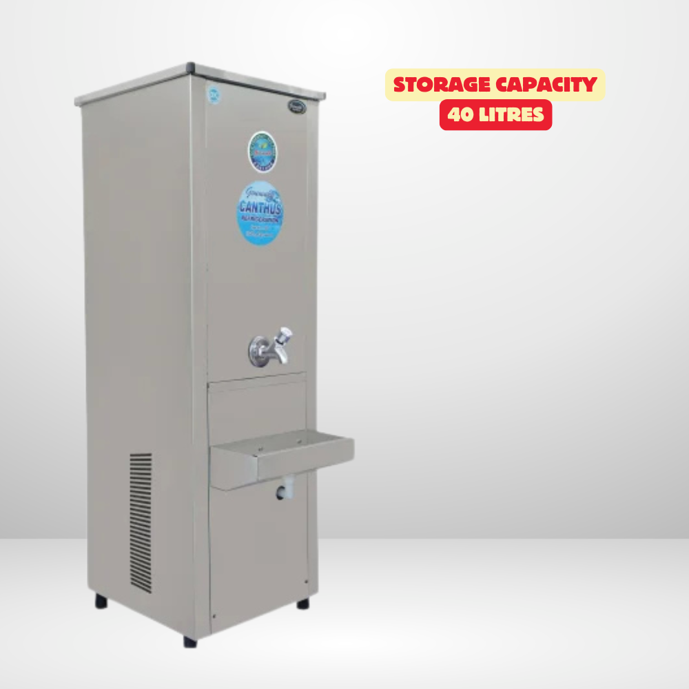 Freestanding water cooler with storage tank, Nirvana NSW4040.