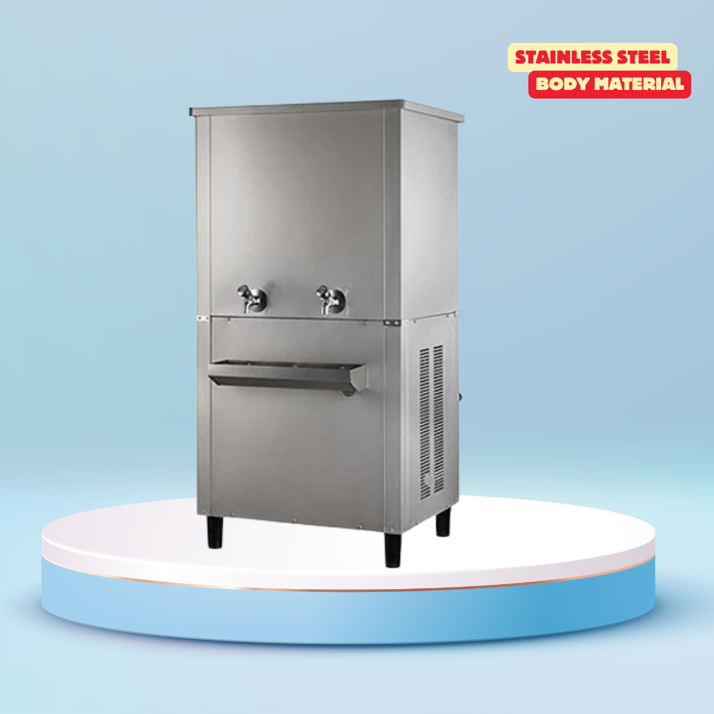 Stainless steel water cooler with multiple taps, Nirvana NSW4080.