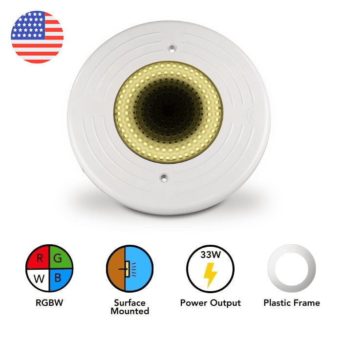 Underwater LED Light | 3204C | 33W | ABS | RGBW | 320mm Dia | PRO POOL PRO