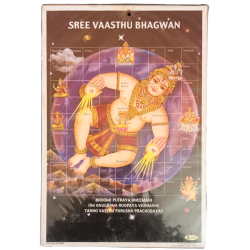 Lord Sri Vaasthu Bhagavan Photo with Card Board Frame