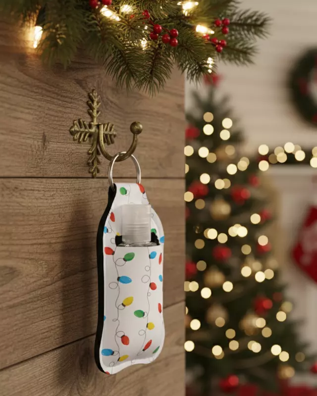 Christmas Hand Sanitizer Keychains