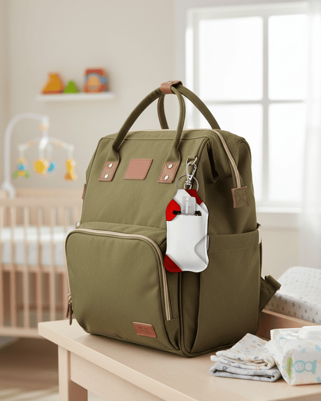 Geometric Hand Sanitizer Keychain