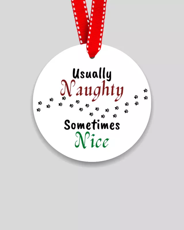 Naughty List Christmas Ornament