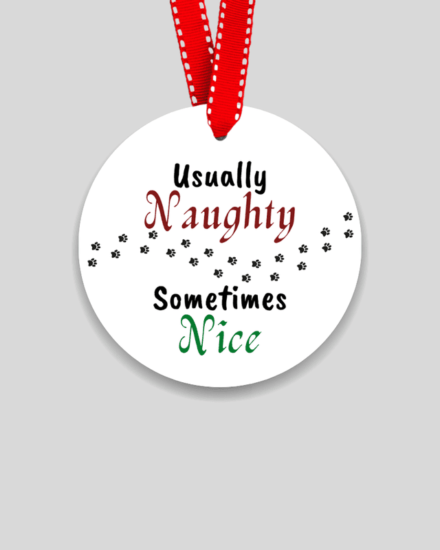 Naughty List Christmas Ornament