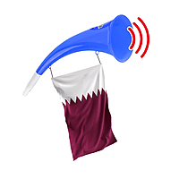 Curved Football Fan Horn Plastic Vuvuzela Colorful
