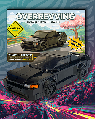 Nissan Skyline GTR R32 - Generic Plastic Brick Assembly Puzzle Kit Nissan Skyline GTR R32 - Generic Plastic Brick Assembly Puzzle Kit