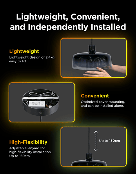 Govee RGBICWW Pendant Light – Multi-Zone RGBIC Smart LED with Matter Support