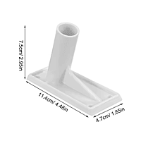 White flag pole 70cm