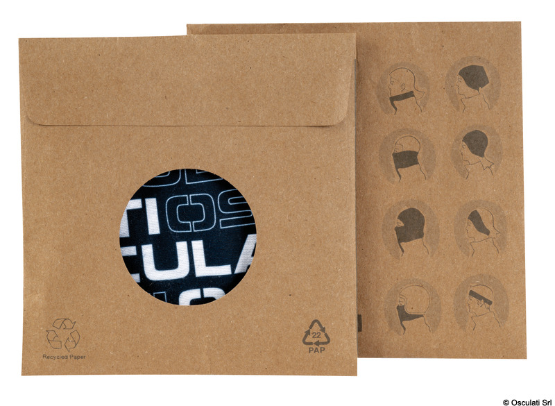 Bandana microfibra Osculati, stampa sublim. Blu