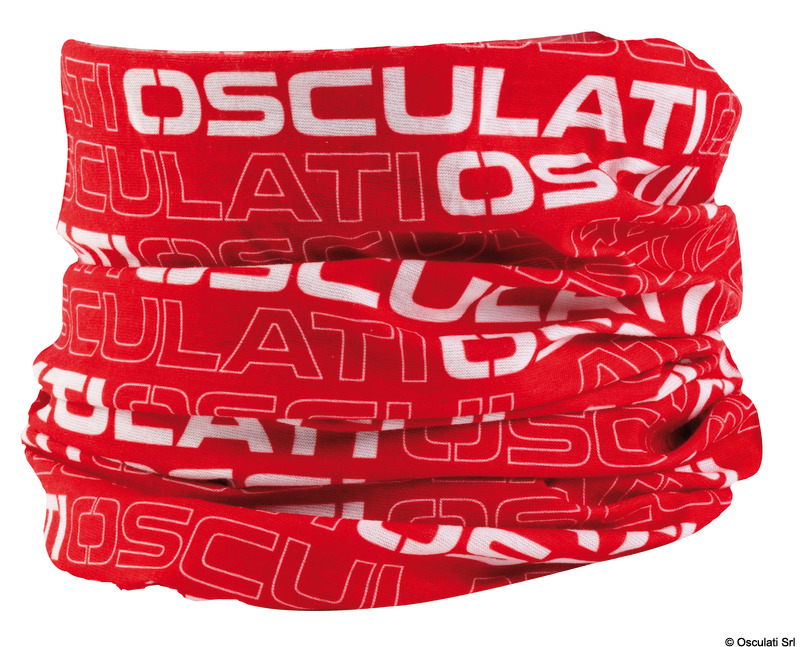 Bandana microfibra Osculati, stampa sublim. Rosso
