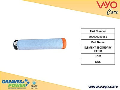 ELEMENT SECONDARY FILTER - 700000793451 - GREAVES