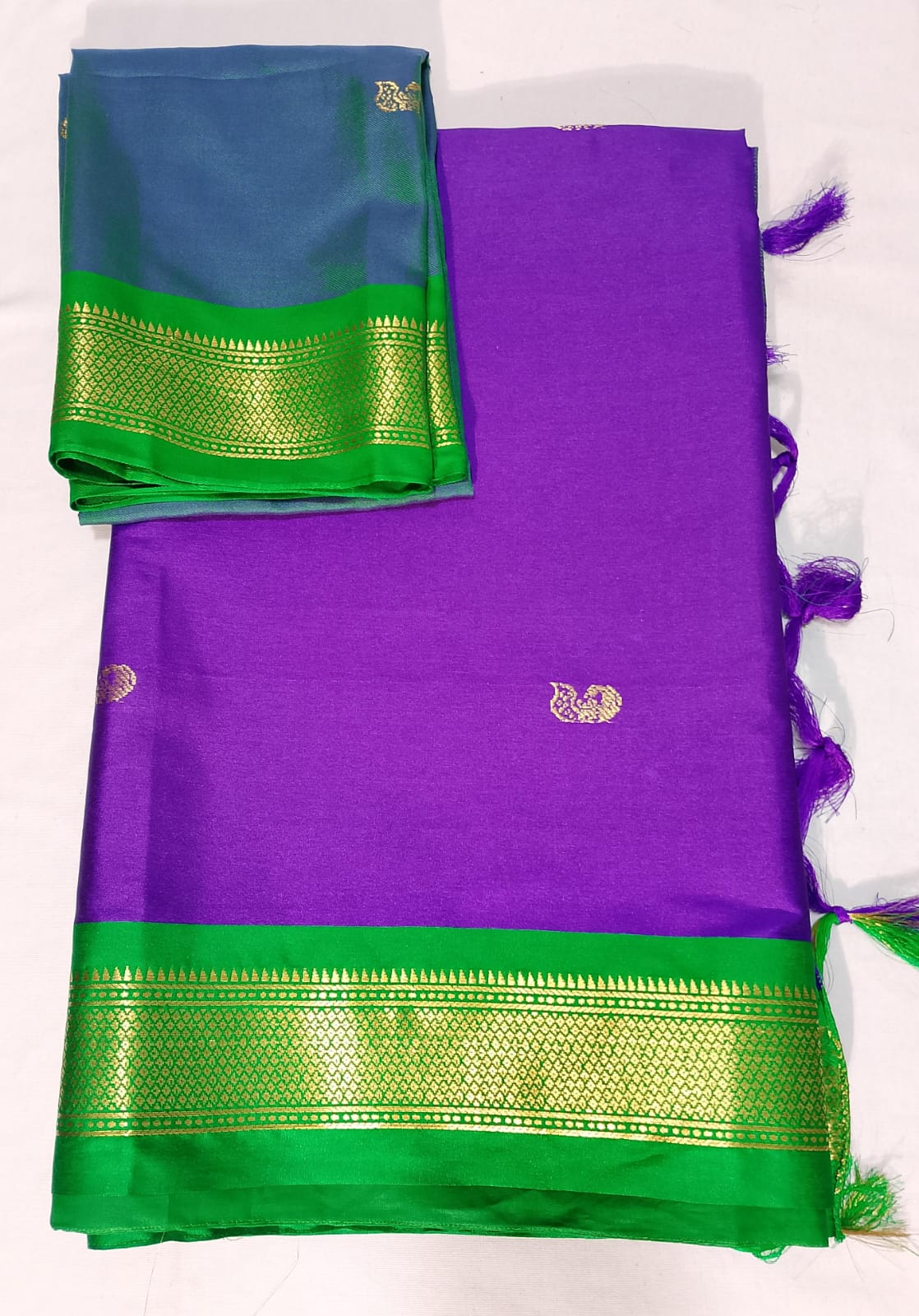 J544: Ready To Ship Beautiful Paithani Saree With Unstitched Blouse