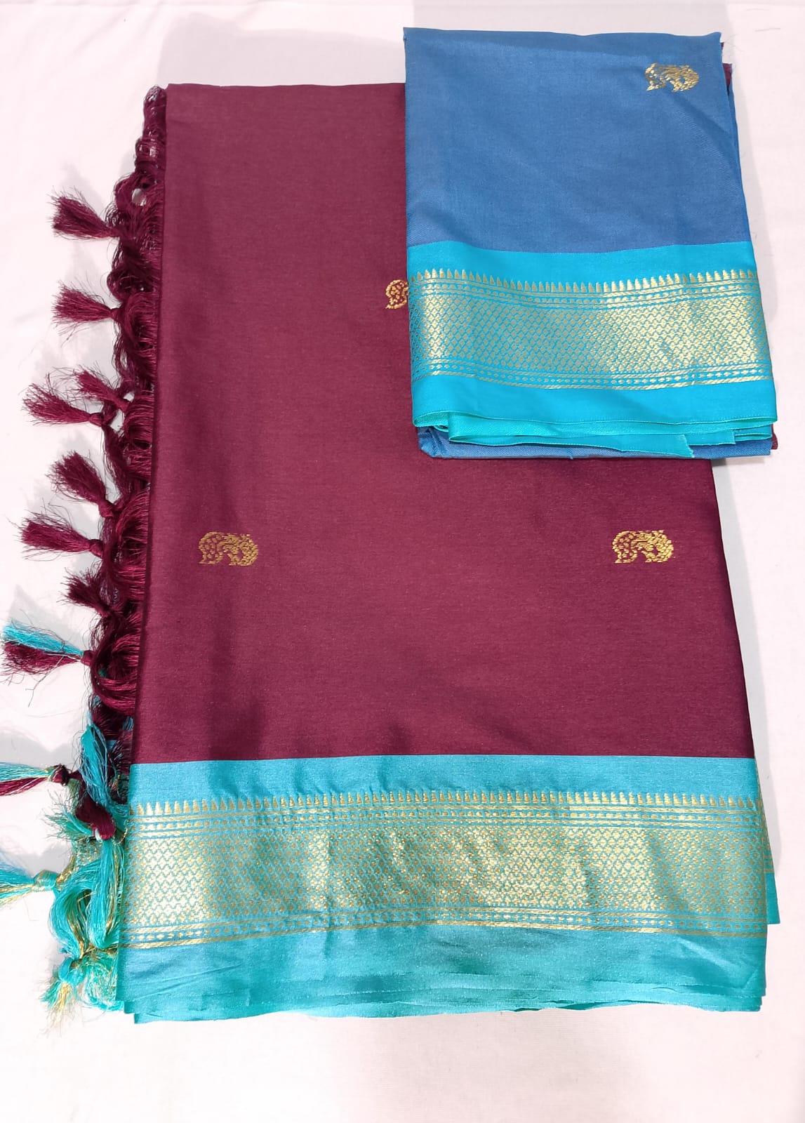 J546: Ready To Ship Beautiful Paithani Saree With Unstitched Blouse
