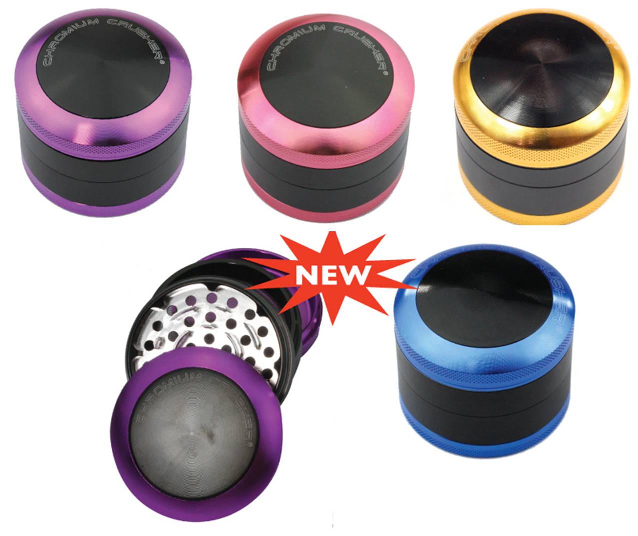 Chromium Crusher Button Top - 2.5"