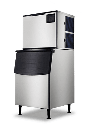 Maquina de Hielo Vertical, Cubo, Producción 160 Kg al Dia, Deposito 125 Kg - SK-350P