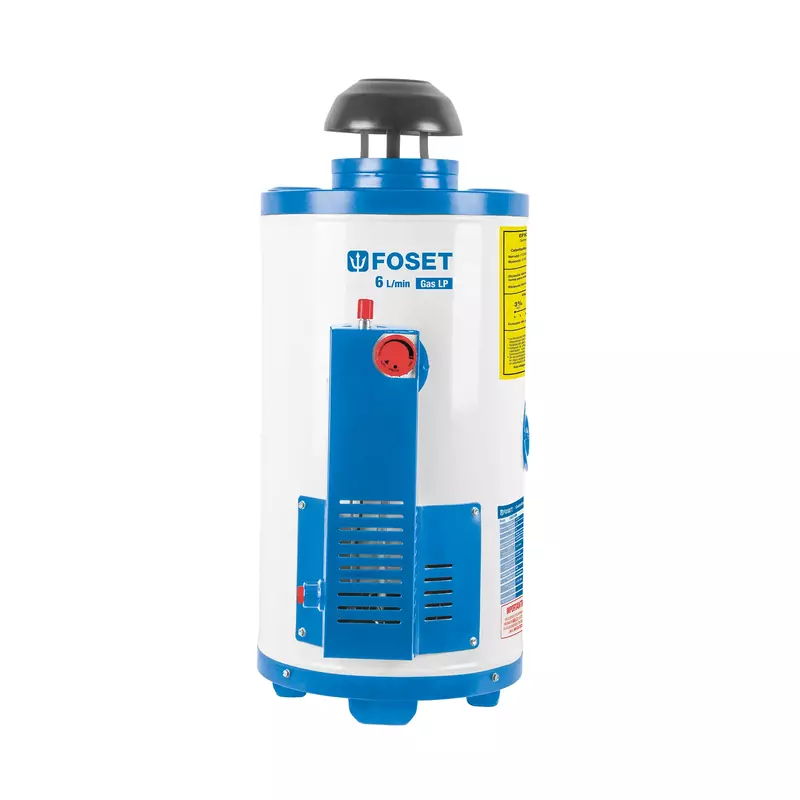 Calentador de Paso, 9L, encendido elect, gas LP, 2 servicios - Foset/CALE-9PA - 47922