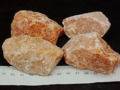 Orange Calcite rough Orange Calcite rough