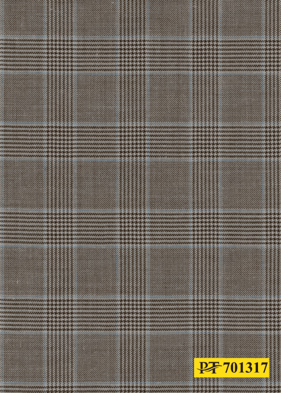 701317 BROWN & LIGHT BLUE HOUNDSTOOTH 701317 BROWN & LIGHT BLUE HOUNDSTOOTH
